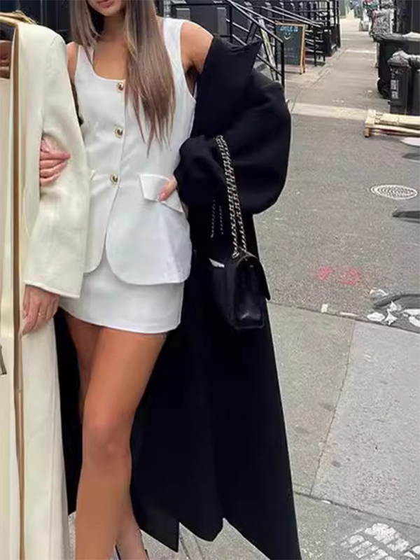 Elegant Slim Fit Top & Skirt Set