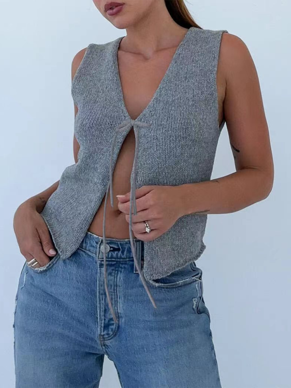 New sexy fashionable woolen vest