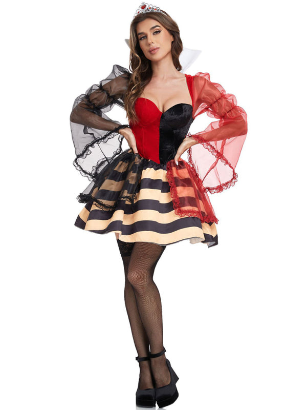 Halloween Sexy Queen of Hearts COS costume