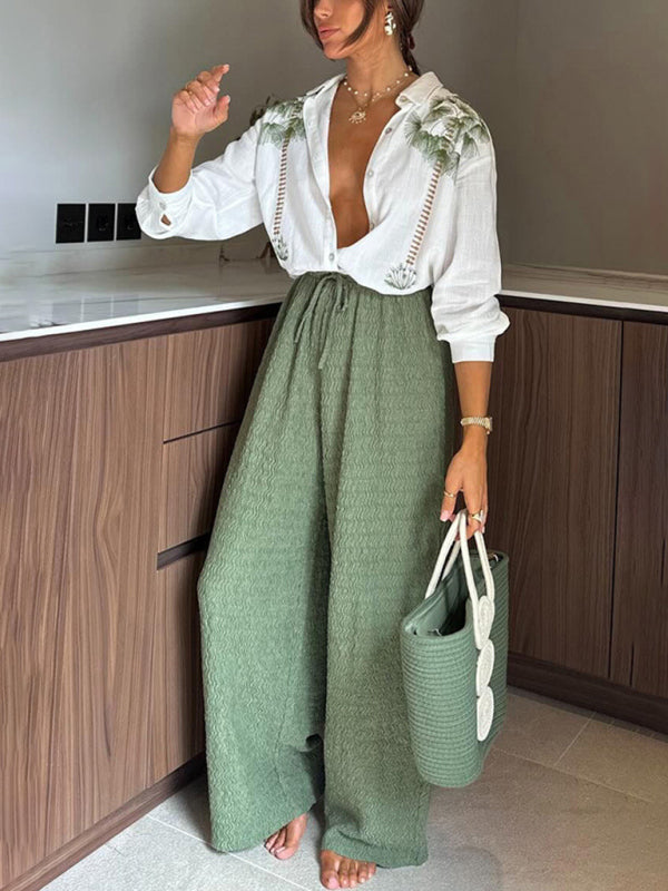 Chic Loose Fit Printed Suit