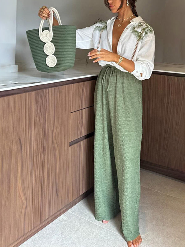 Chic Loose Fit Printed Suit