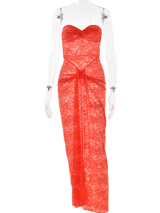 Fashionable Mesh See Through Dress