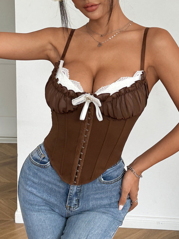 Sexy lace corsett tops