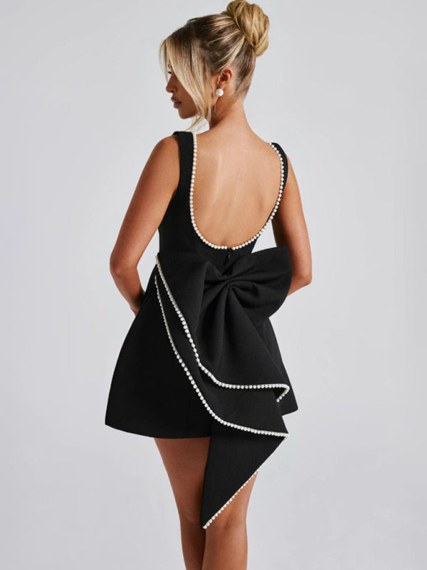 Elegant Pearl Detail Dress