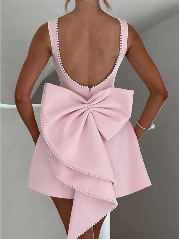 Elegant Pearl Detail Dress