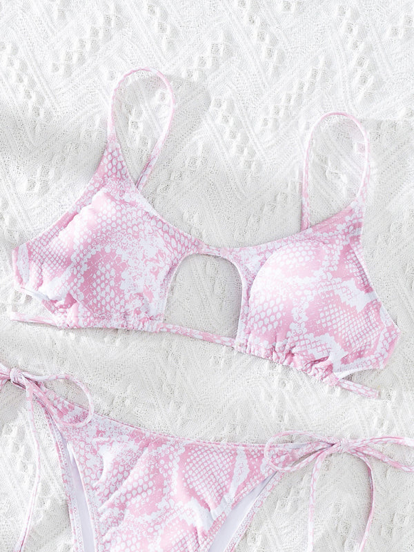 Classic Snakeskin Printed Bikini