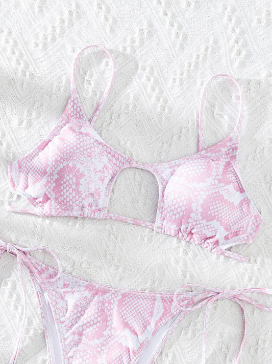 Classic Snakeskin Printed Bikini