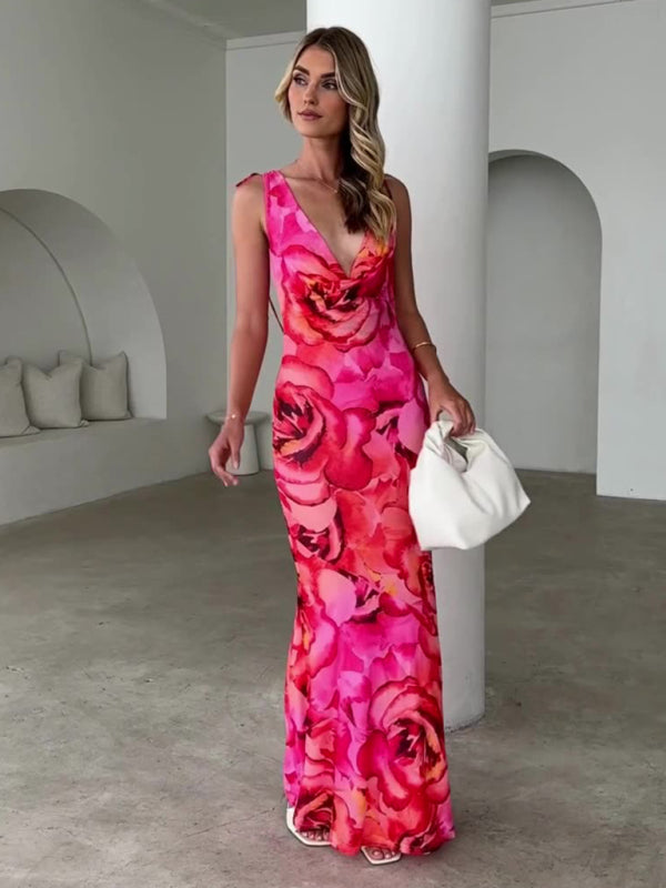 V-neck strappy dress