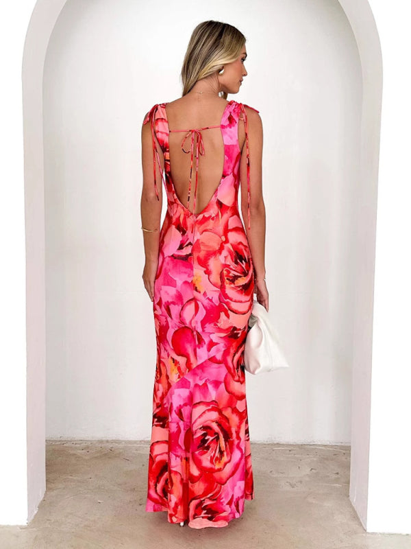 V-neck strappy dress