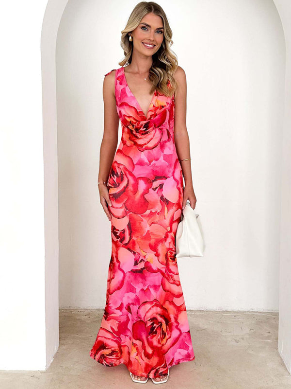 V-neck strappy dress