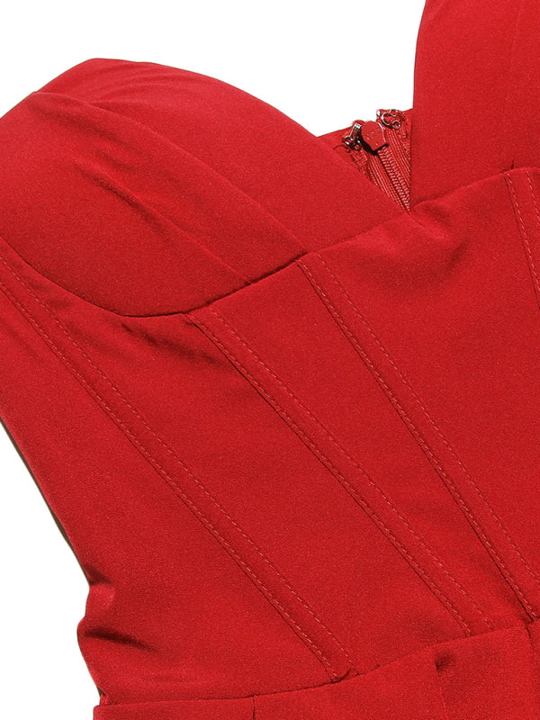 New sexy tube top herringbone waist dress