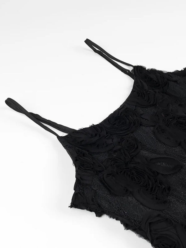 Ruffle Floral Cocktail Dress