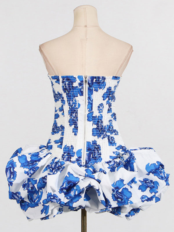 Elegant Pleated Mini Dress