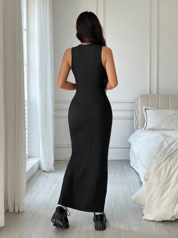 New Simple Round Neck Sleeveless Dress