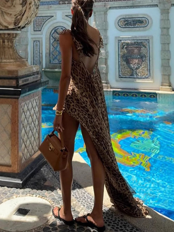 Chic Leopard Holiday Skirt Set