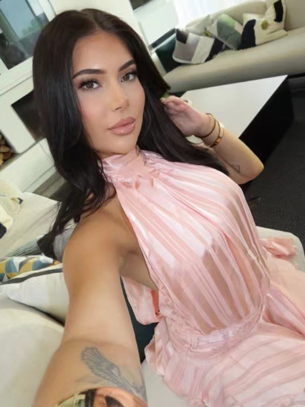 Fashion halterneck dress