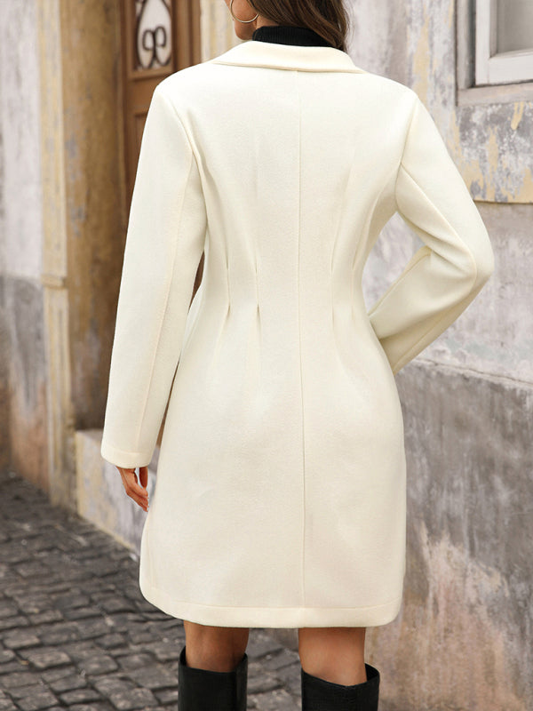 Elegant Chanel Style Coat With Pearl Buttons